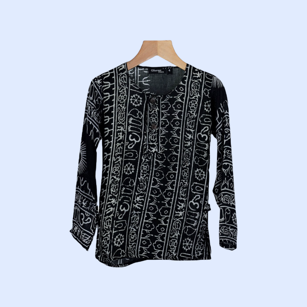 Kurta Negra de Niños