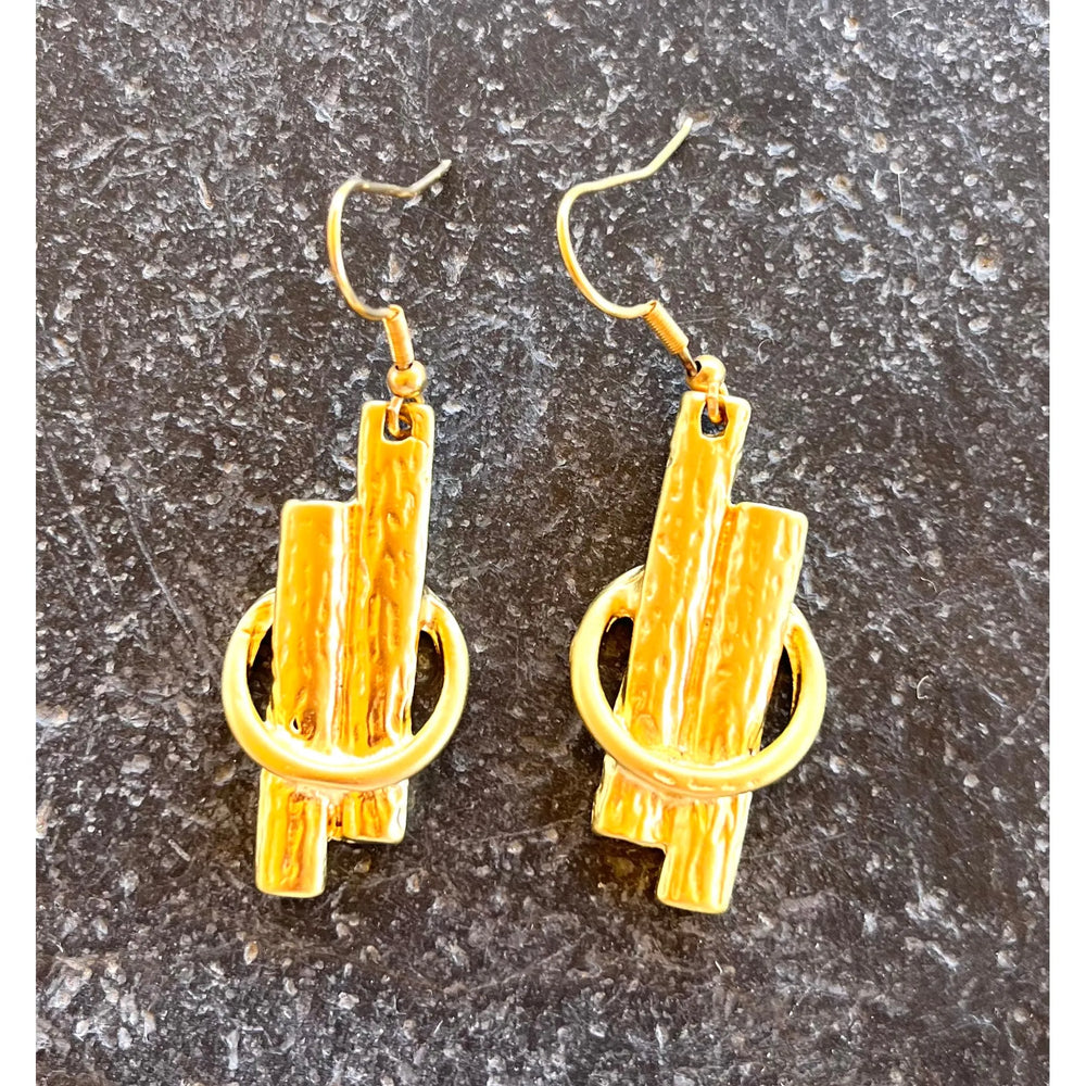 Pendientes Escher Dorados