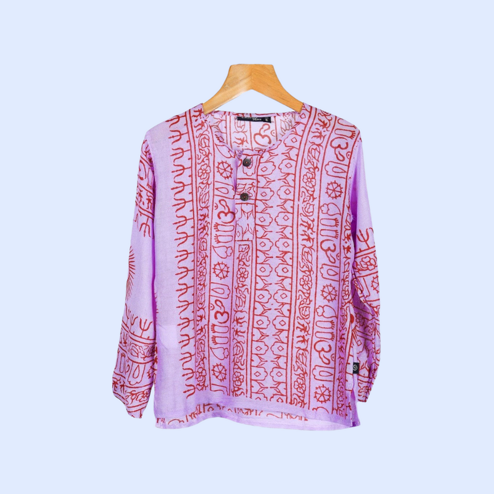 Kurta Lila/roja de Niños